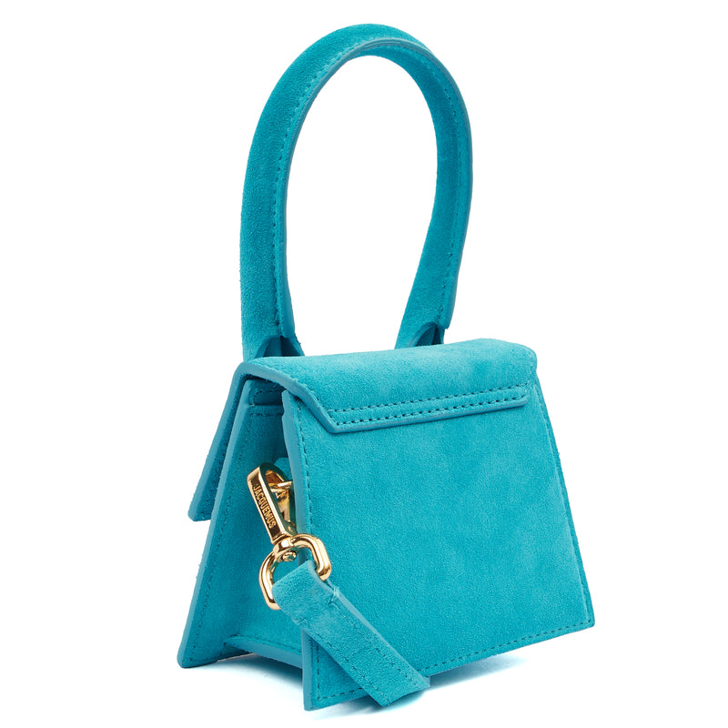 Picture of Jacquemus Cross Body Le Chiquito in Blue, Suede