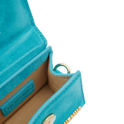 Picture of Jacquemus Cross Body Le Chiquito in Blue, Suede