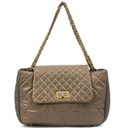 Picture of Chanel Tote Gabrielle Flap Bag in Grey, Glazed Calfskin