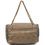 Picture of Chanel Tote Gabrielle Flap Bag in Grey, Glazed Calfskin