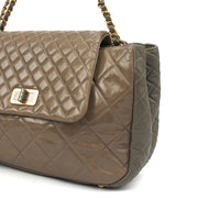 Picture of Chanel Tote Gabrielle Flap Bag in Grey, Glazed Calfskin