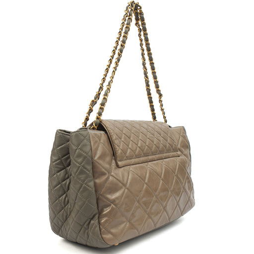 Picture of Chanel Tote Gabrielle Flap Bag in Grey, Glazed Calfskin