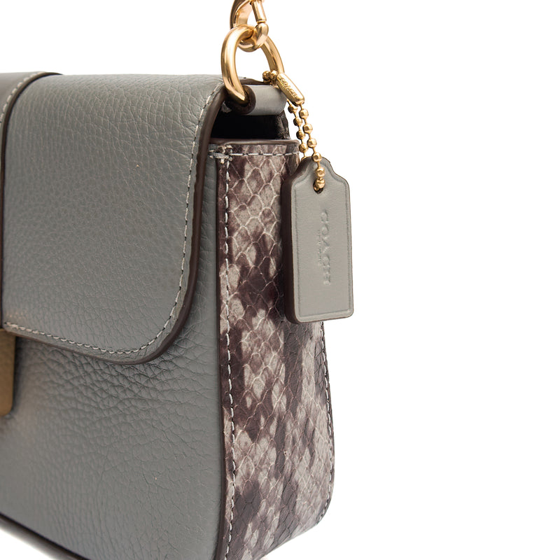 Picture of Coach Shoulder Bag Grace Shoulder Bag in Grey, Leather