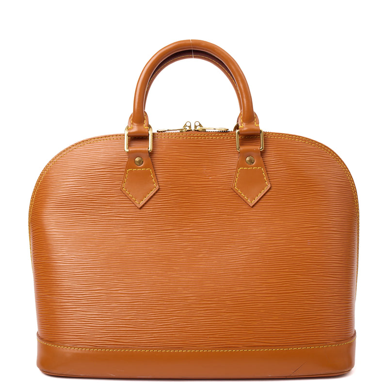 Picture of Louis Vuitton Tote Alma MM in Brown, Epi Leather
