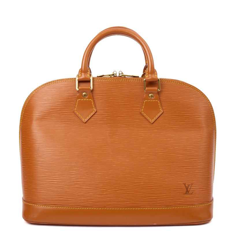 Picture of Louis Vuitton Tote Alma MM in Brown, Epi Leather
