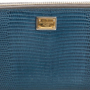 Picture of Dolce & Gabbana Purse Wallet in Blue, Exotic Effect Leather