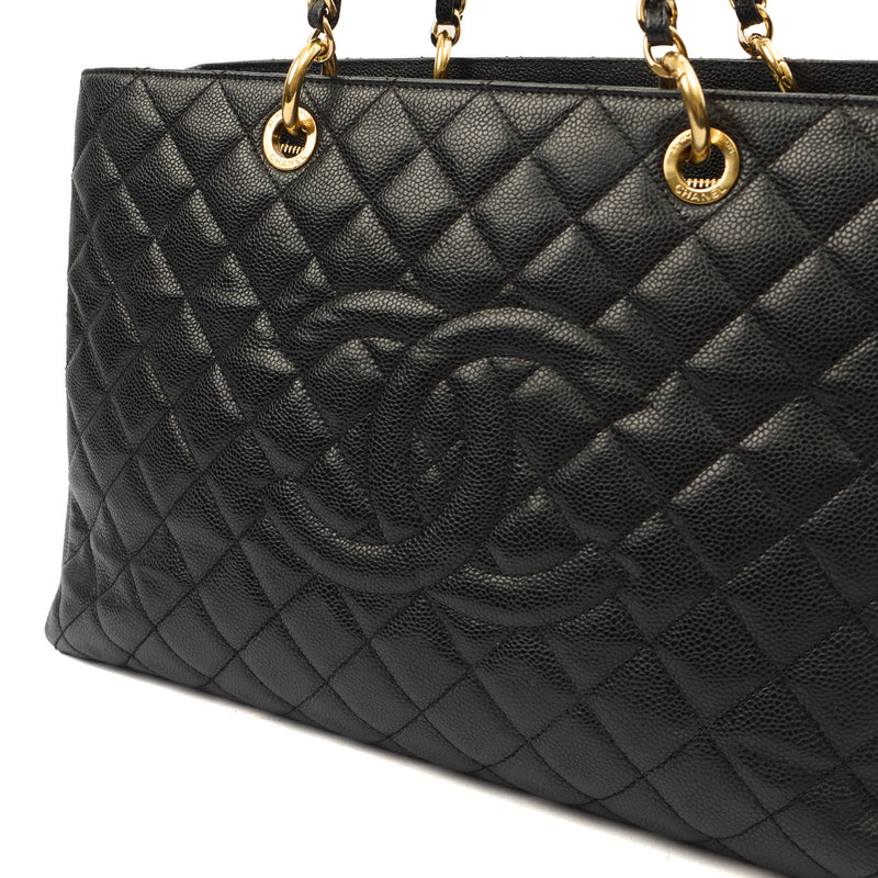 Picture of Chanel Tote Grand Shopping Tote XL in Black, Caviar Leather