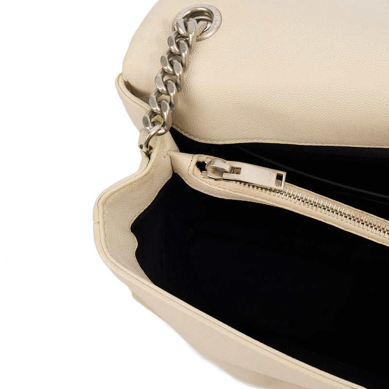 Picture of Saint Laurent Cross Body Cassandra in Neutral, Leather