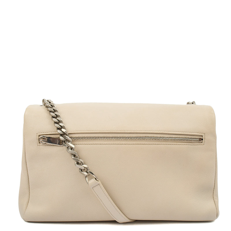 Picture of Saint Laurent Cross Body Cassandra in Neutral, Leather