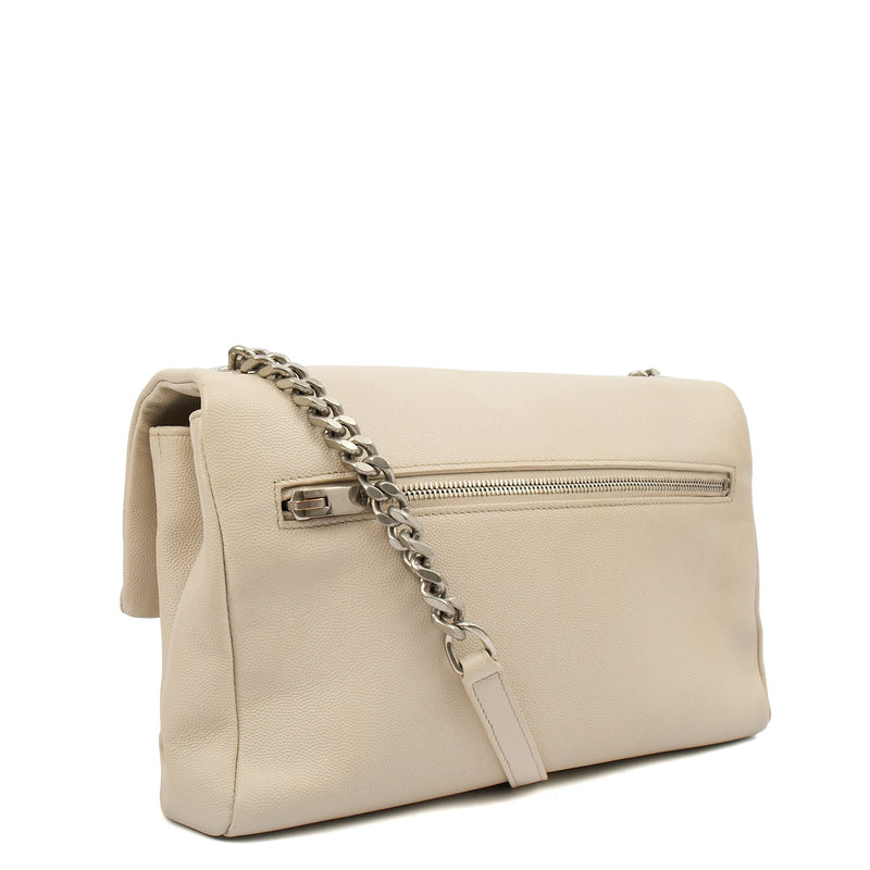 Picture of Saint Laurent Cross Body Cassandra in Neutral, Leather