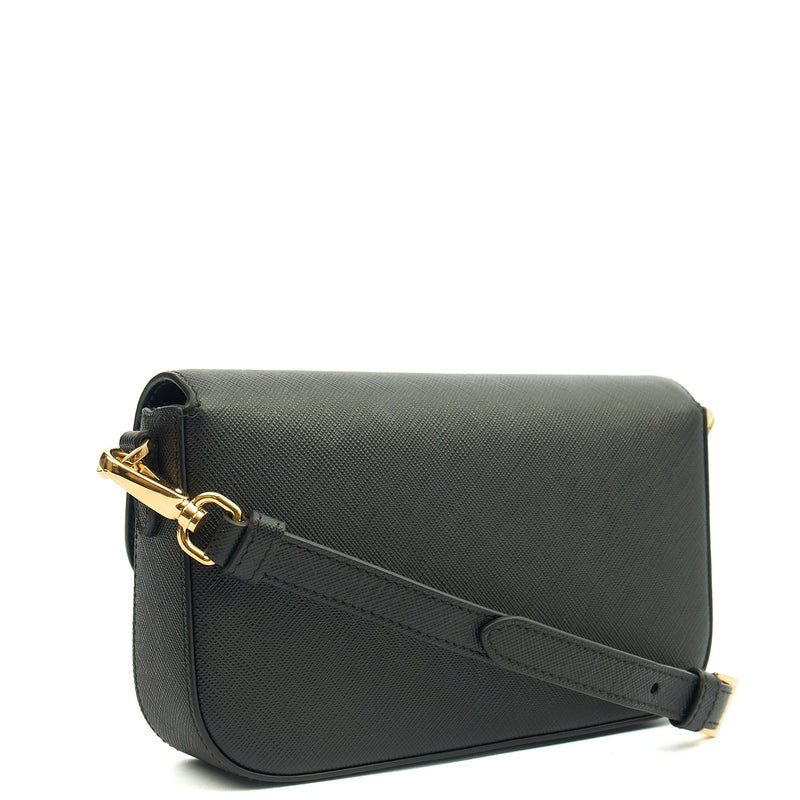 Picture of Prada Cross Body Saffiano Crossbody - Mini in Black, Saffiano Leather