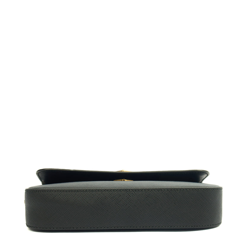 Picture of Prada Cross Body Saffiano Crossbody - Mini in Black, Saffiano Leather