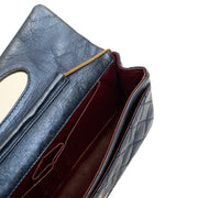 Picture of Chanel Shoulder Bag 2.55 Reissue East West Clutch in Blue, Crinkled Calfskin Leather