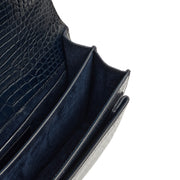 Picture of Saint Laurent Cross Body Sunset - Small in Navy, Exotic Effect Leather