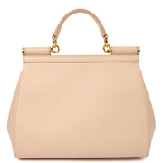 Picture of Dolce & Gabbana Top Handle Sicily in Cream, Leather