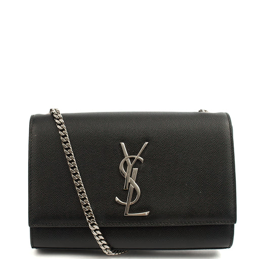 Picture of Saint Laurent Cross Body Kate Small in Black, Calfskin Leather