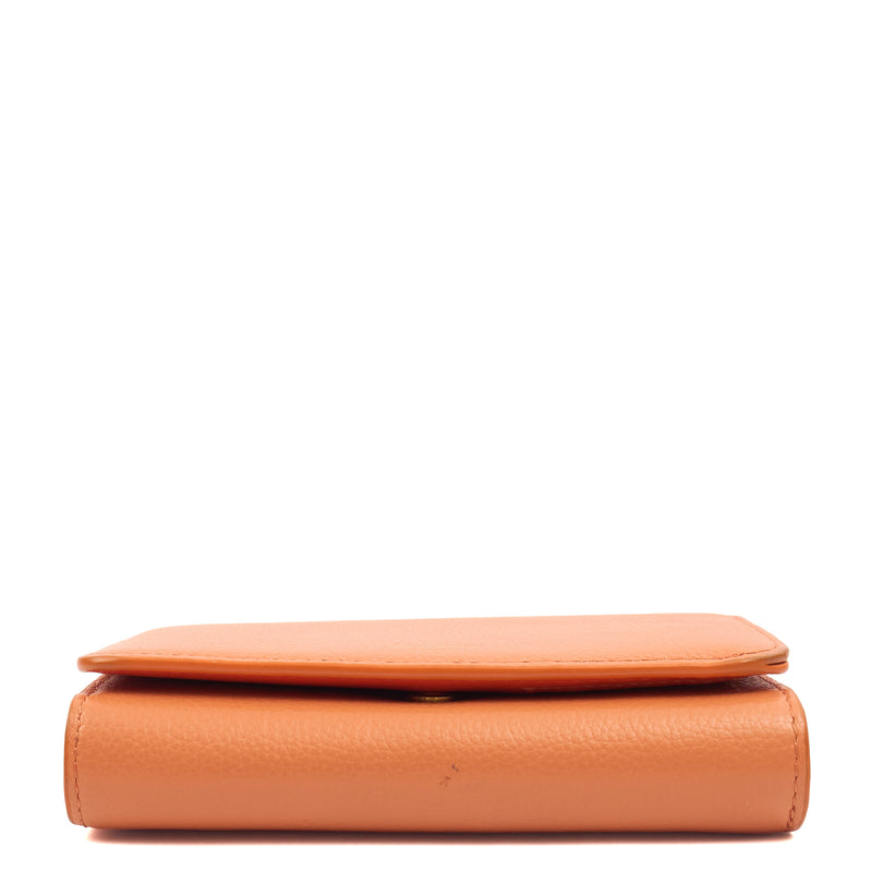 Picture of Mulberry Purse Continental Wallet  in Apricot, Leather