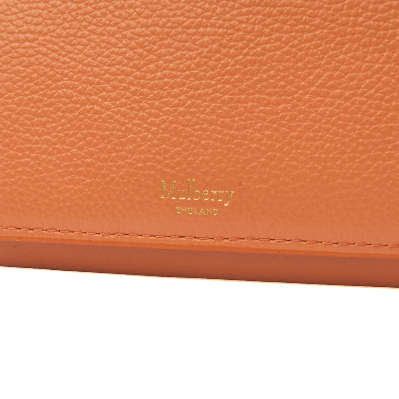 Picture of Mulberry Purse Continental Wallet  in Apricot, Leather