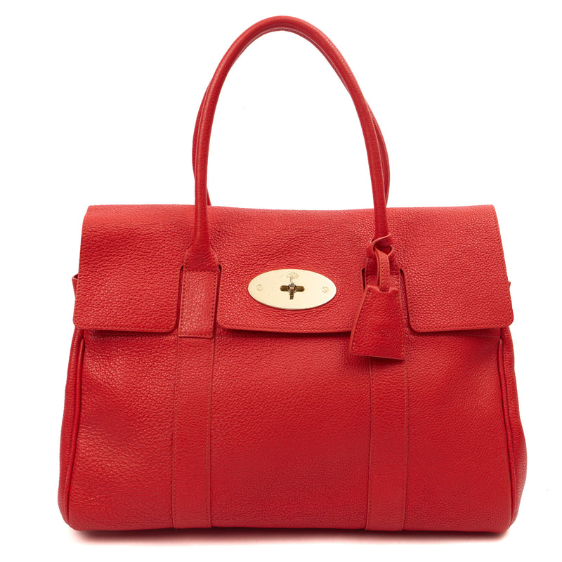 Picture of Mulberry Tote Bayswater Heritage in Red, Calfskin Leather