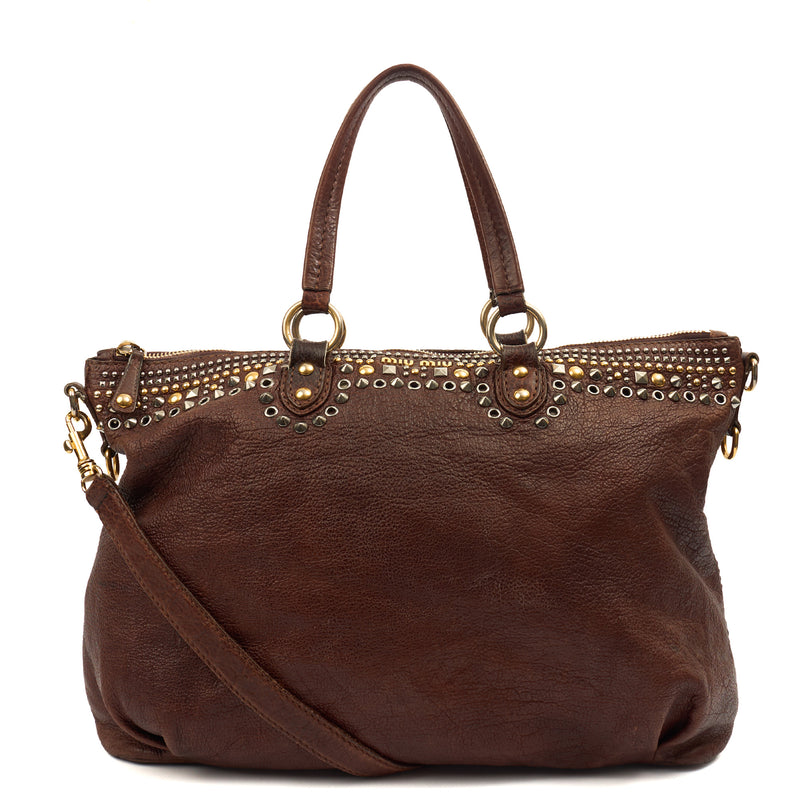 Picture of Miu Miu Tote Shoulder Bag in Brown, Leather