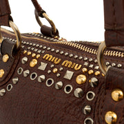 Picture of Miu Miu Tote Shoulder Bag in Brown, Leather