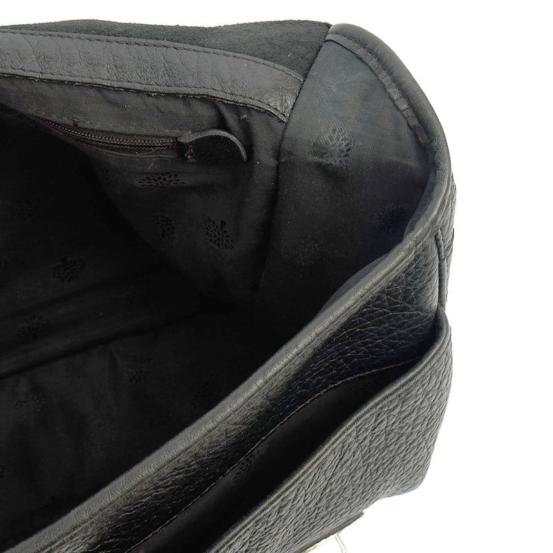 Picture of Mulberry Top Handle Trout in Black, Calfskin Leather
