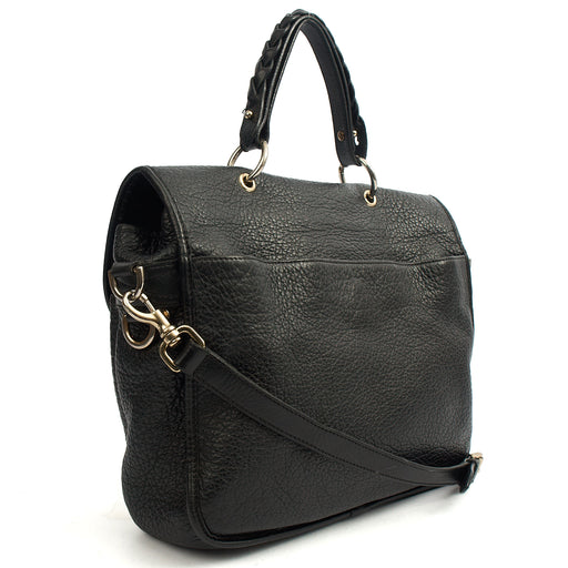 Picture of Mulberry Top Handle Trout in Black, Calfskin Leather