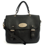 Picture of Mulberry Top Handle Trout in Black, Calfskin Leather