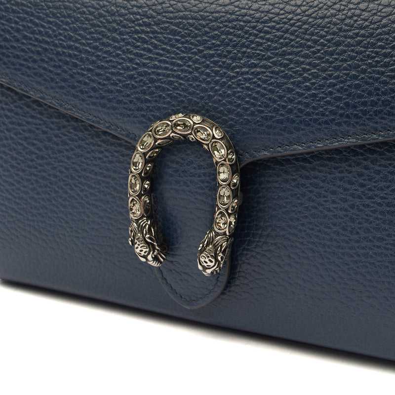Picture of Gucci Cross Body Dionysus Chain Wallet in Blue, Leather