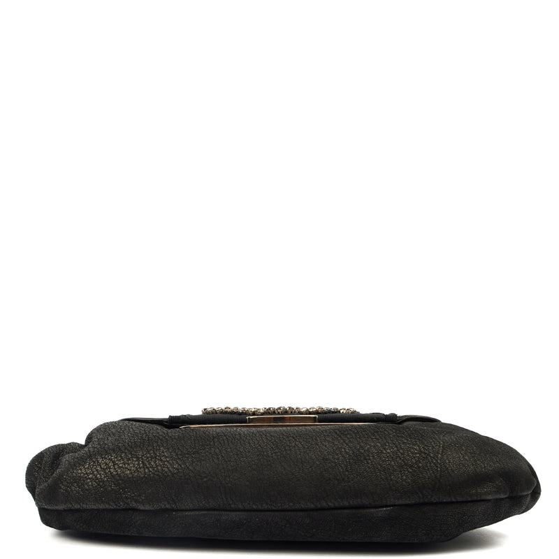 Picture of Prada Cross Body Evening Bag in Black, Leather
