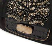 Picture of Prada Cross Body Evening Bag in Black, Leather
