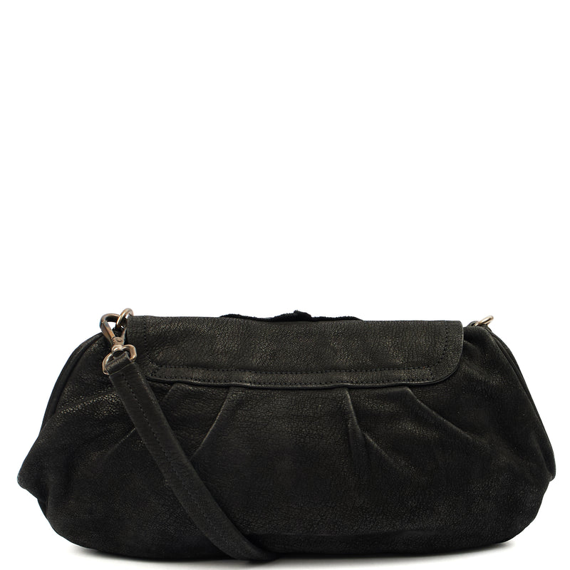 Picture of Prada Cross Body Evening Bag in Black, Leather