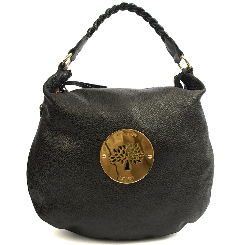Picture of Mulberry Shoulder Bag Daria Hobo in Black, Leather