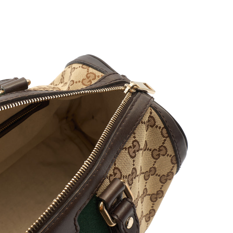 Picture of Gucci Tote Boston in Brown, GG Supreme Canvas