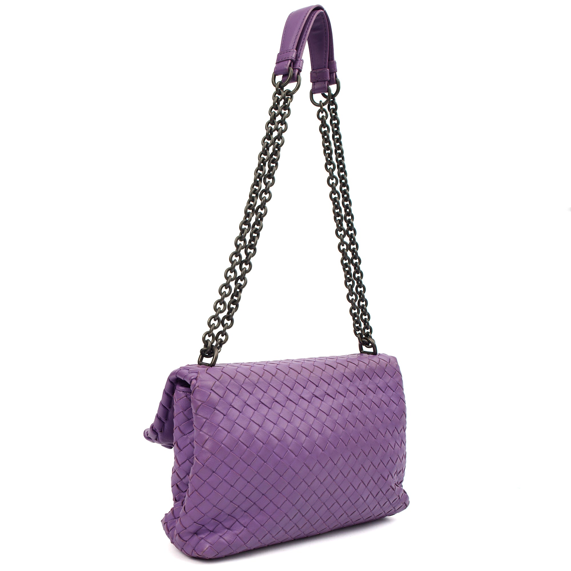 Bottega Veneta Cross Body Olimpia - Small in Purple, Leather | The