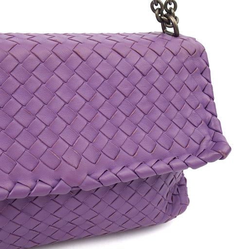 Picture of Bottega Veneta Cross Body Olimpia - Small in Purple, Leather