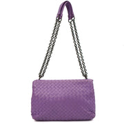 Picture of Bottega Veneta Cross Body Olimpia - Small in Purple, Leather