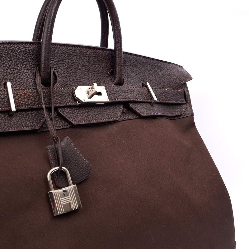 Picture of Hermes Tote Hac 50 in Chocolate, Canvas