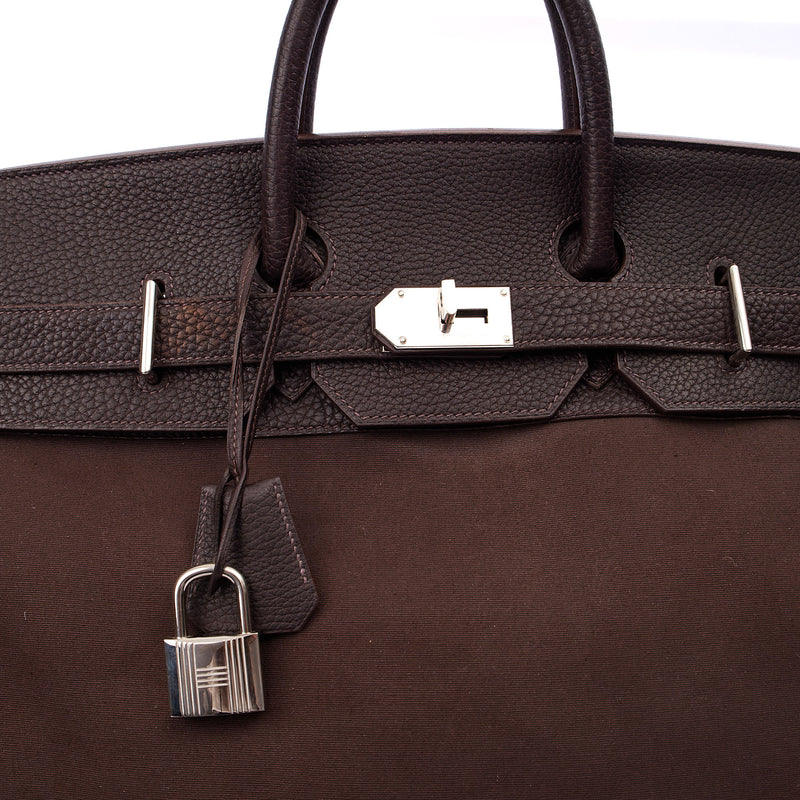 Picture of Hermes Tote Hac 50 in Chocolate, Canvas