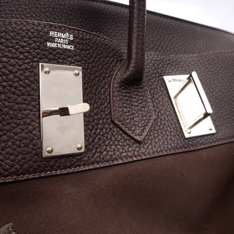 Picture of Hermes Tote Hac 50 in Chocolate, Canvas