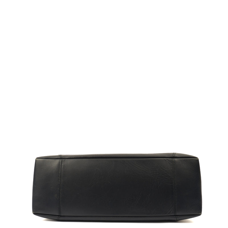Picture of Aspinal of London Shoulder Bag London Tote- Large in Navy, Leather