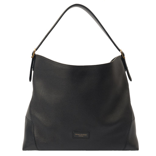 Picture of Aspinal of London Shoulder Bag London Tote- Large in Navy, Leather