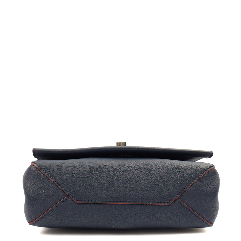 Picture of Louis Vuitton Cross Body Lock Me II BB in Blue, Leather