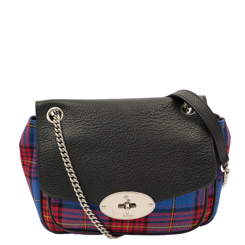 Picture of Mulberry Cross Body Darley Shoulder Bag  in Tartan, Canvas