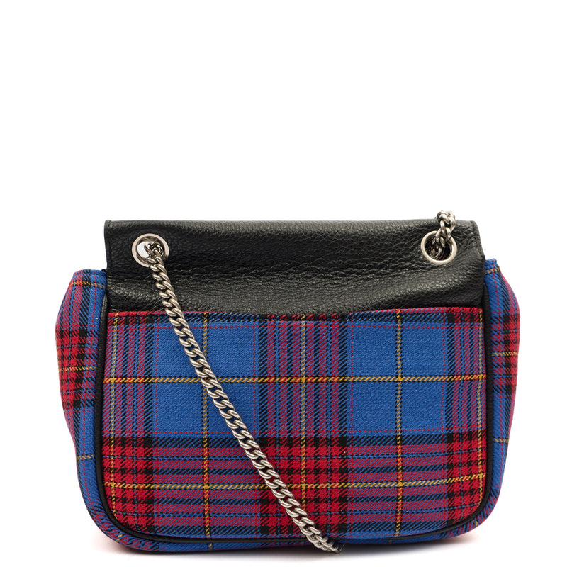 Picture of Mulberry Cross Body Darley Shoulder Bag  in Tartan, Canvas