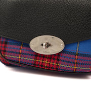 Picture of Mulberry Cross Body Darley Shoulder Bag  in Tartan, Canvas