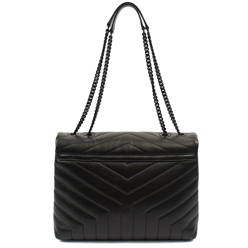 Picture of Saint Laurent Shoulder Bag Lou Lou - Medium in Black, Leather