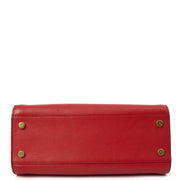 Picture of Saint Laurent Tote Downtown Cabas Satchel in Red, Calfskin Leather