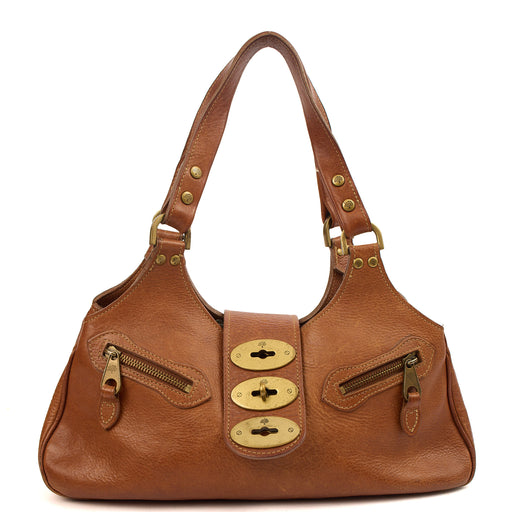 Picture of Mulberry Shoulder Bag Kensington in Oak, Leather