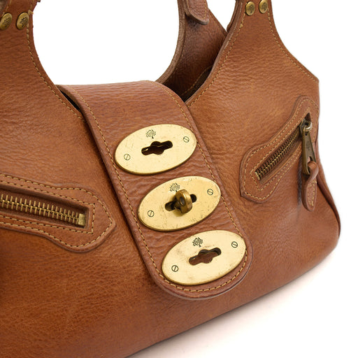 Picture of Mulberry Shoulder Bag Kensington in Oak, Leather